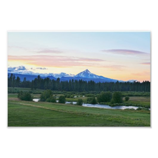 Mount Jefferson, Vulkan Oregon Fotodruck (Vorne)