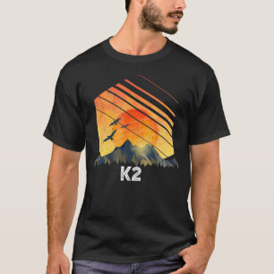 Mount K2 Vintag Mountain Sunset 80er T-Shirt