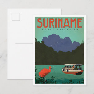 Mount Kaskasima Suriname Vintage Reise Postkarte