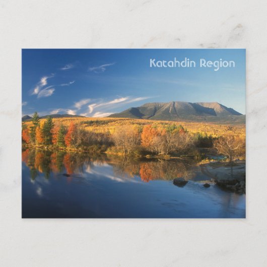 Mount Katahdin Herbst Postkarte (Vorderseite)