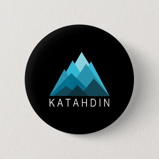 Mount Katahdin Maine Bergwandern Button (Vorderseite)