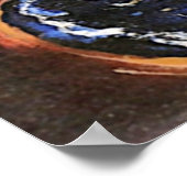 Mount Katahdin, Maine farbenfrohe Malerei Poster (Ecke)