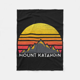 Mount Katahdin Maine Sonnenuntergang Wandern Vinta Fleecedecke