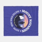 Mount Katahdin (rd2) Fleecedecke (Vorderseite (Horizontal))