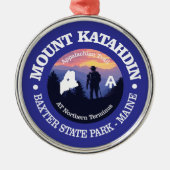 Mount Katahdin (rd2) Ornament Aus Metall (Vorne)