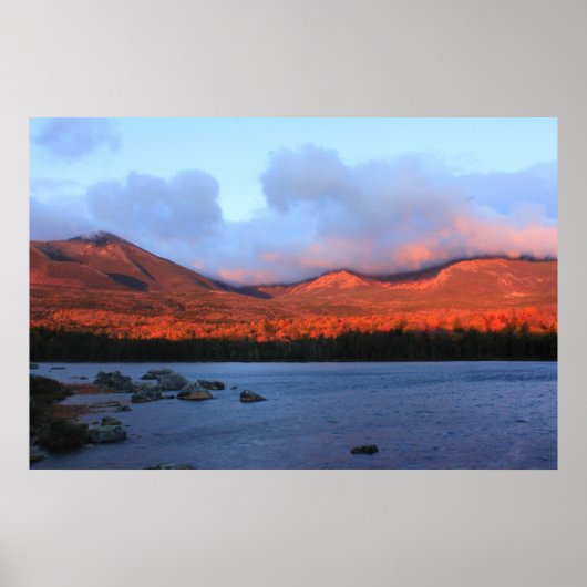 Mount Katahdin Sunrise Poster (Vorne)