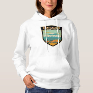 Mount Kilimandscharo Tansania Afrika Vintage Hoodie