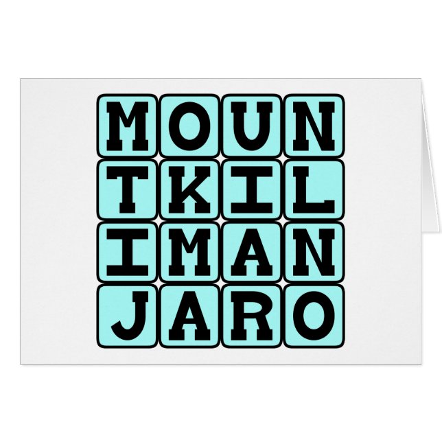 Mount Kilimanjaro, Berg in Tansania (Vorderseite (Horizontal))
