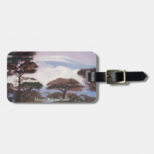 Mount Kilimanjaro - Gepäckanhänger (Vorderseite horizontal)