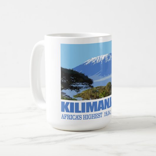 Mount Kilimanjaro Kaffeetasse (Vorderseite Links)