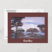 Mount Kilimanjaro, Ostafrika Postkarte (Vorne/Hinten)