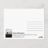 Mount Kilimanjaro (Portrait) Postkarte (Rückseite)