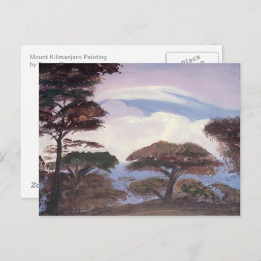 Mount Kilimanjaro Postcard Postkarte (Vorne/Hinten)