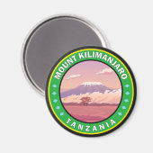 Mount Kilimanjaro Tansania Africa Circle Abzeichen Magnet (Vorderseite/Rückseite)