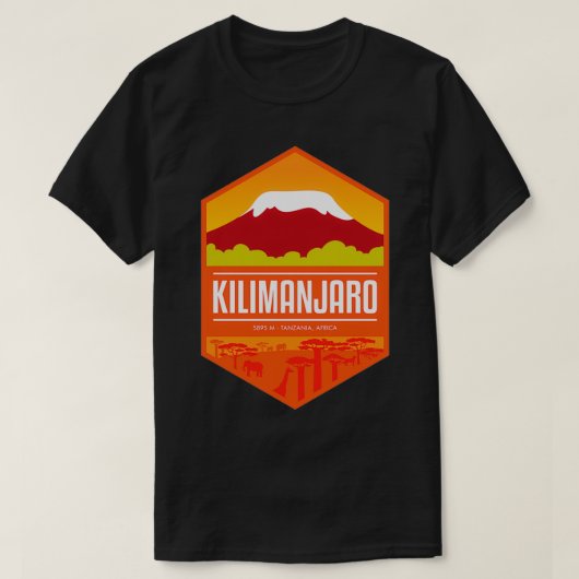 Mount Kilimanjaro Tansania Africa T-Shirt (Design vorne)