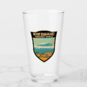 Mount Kilimanjaro Tansania Afrika Vintag Glas (Vorderseite)