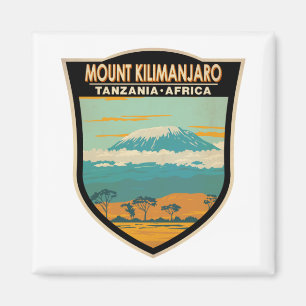 Mount Kilimanjaro Tansania Afrika Vintag Magnet