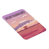 Mount Kilimanjaro Tansania Afrika Vintag Magnet (Rechte Seite)