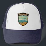 Mount Kilimanjaro Tansania Afrika Vintag Truckerkappe<br><div class="desc">Mount Kilimanjaro Vektorgrafik Design. Es ist der höchste Berg Afrikas und der höchste freistehende Berg der Welt.</div>