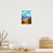 Mount Kilimanjaro Tansania Travel Print Poster (Küche)