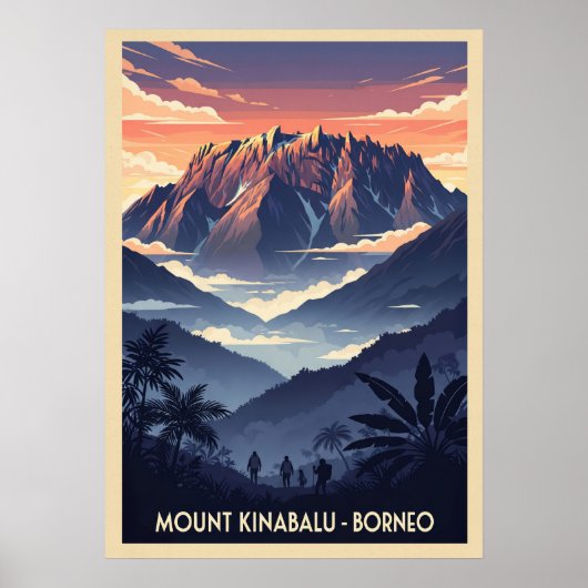 Mount Kinabalu Borneo V03 Poster (Vorne)