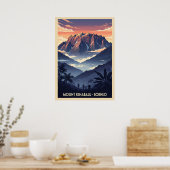 Mount Kinabalu Borneo V03 Poster (Küche)