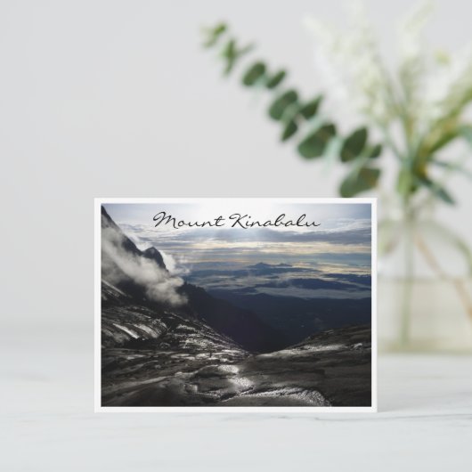 Mount Kinabalu dunkel Postkarte (Stehend Vorderseite)