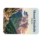 Mount Kinabalu Malaysia Magnet (Horizontal)