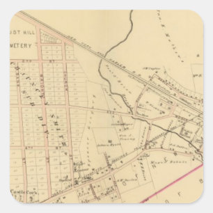Mount Kisco, New York Quadratischer Aufkleber