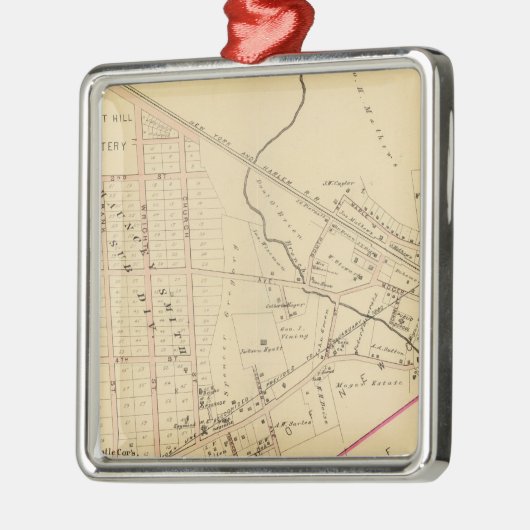 Mount Kisco, New York Silbernes Ornament (Links)