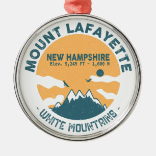 Mount Lafayette Summit N.Hampshire - Retro Vintag Ornament Aus Metall