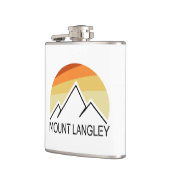 Mount Langley California Retro Flachmann (Links)