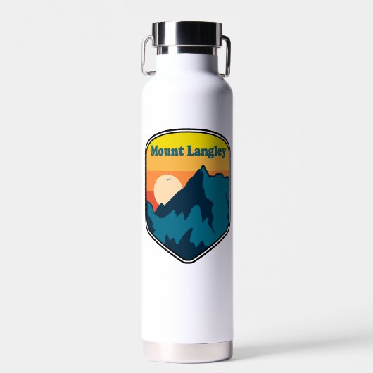 Mount Langley California Sunrise Trinkflasche (Vorne)