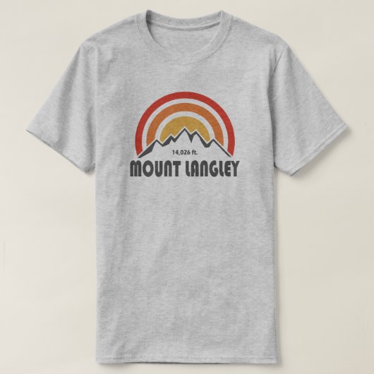 Mount Langley California T-Shirt (Design vorne)