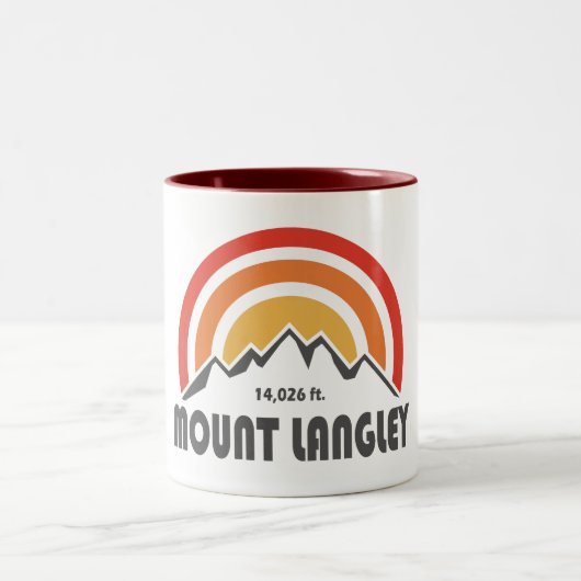 Mount Langley California Zweifarbige Tasse (Mittel)