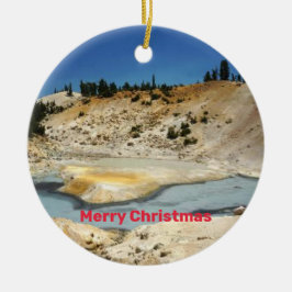 Mount Lassen NP Panorama-Ornament Keramik Ornament