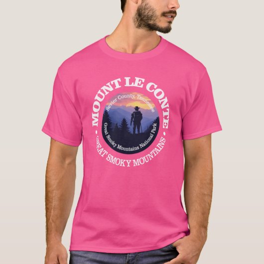 Mount Le Conte rd2 retro T-Shirt (Vorderseite)