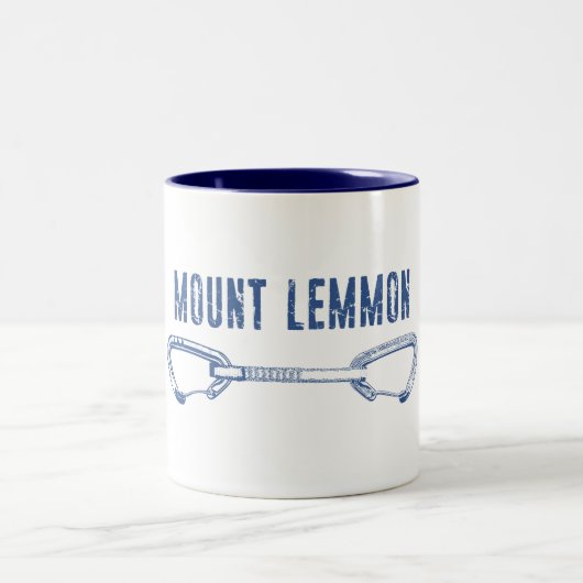 Mount Lemmon Climbing Quickziehung Zweifarbige Tasse (Mittel)