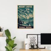 Mount Lhotse Nepal-China V03 Poster (Heimbüro)