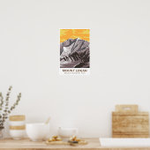 Mount Logan Canada Travel Art Vintag Poster (Küche)
