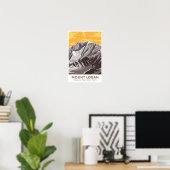 Mount Logan Canada Travel Art Vintag Poster (Heimbüro)