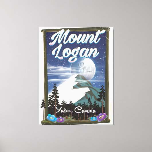 Mount Logan, Yukon, Kanada Leinwanddruck (Vorderseite)