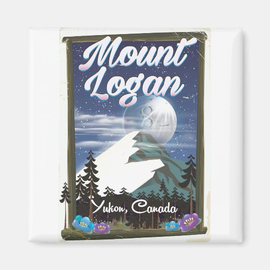 Mount Logan, Yukon, Kanada Magnet (Vorne)