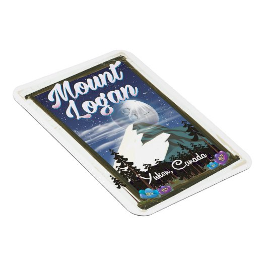 Mount Logan, Yukon, Kanada Magnet (Rechte Seite)