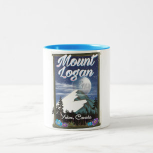 Mount Logan, Yukon, Kanada Zweifarbige Tasse