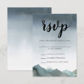 Mount Love RSVP Karte (Vorne/Hinten)