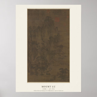 Mount Lu Chinesischer Landschaftsposter - Jing Hao Poster