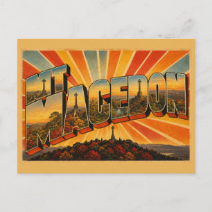 Mount Macedon Victoria Australien Gipfel Kunst Postkarte