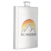 Mount Madison New Hampshire Retro Flachmann (Rechts)