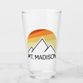 Mount Madison New Hampshire Retro Glas (Vorderseite)